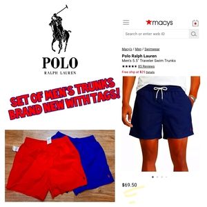 🤿 Brand New With Tags, Set of Ralph Lauren Trunks
